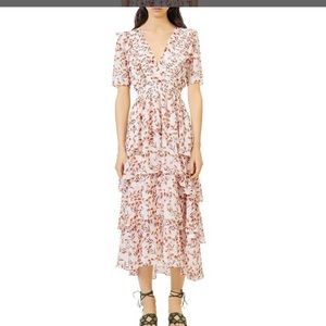 Maje Romina Tiered Maxi Dress